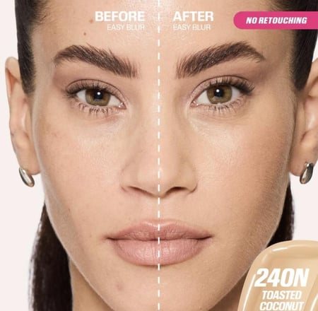 HUDA BEAUTY  Easy Blur Natural Airbrush Foundation with Niacinamide