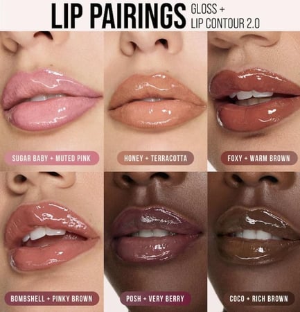 HUDA BEAUTY Faux Filler Shiny Non-Sticky Lip Gloss