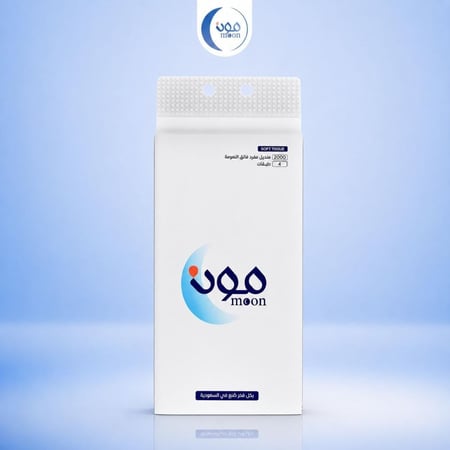 بكج مناديل مون الطويلة 2000 منديل 5 عبوات + 2 هدية