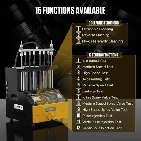 جهاز تنظيف بخاخات اوتول AUTOOL CT500 GDI EFI FEI