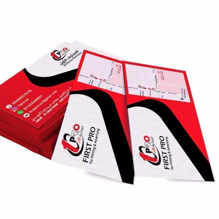 بزنس كارد ورق مقمش 100  كرت