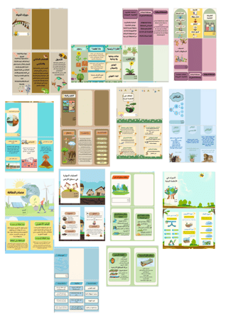 جميع مطويات العلوم خامس ابتدائي الترم الاول كامل نموذج 1