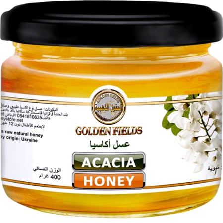 عسل اكاسيا  ( الطلح ) 400جرام انتاج اوكراني RAW HONEY