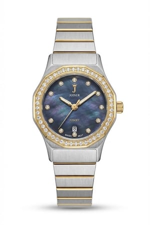 ساعه نسائية ماركة جوينر JO14343 لونين مينا رصاصي