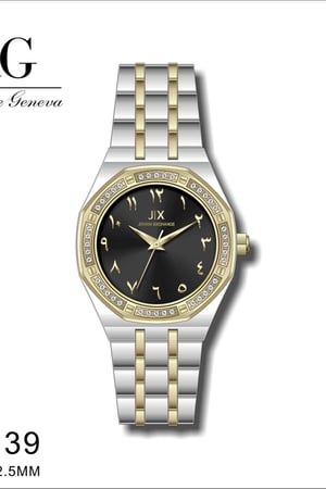 ساعة ماركه جوفاني اكسشينج JX139 لونين مينا اسود