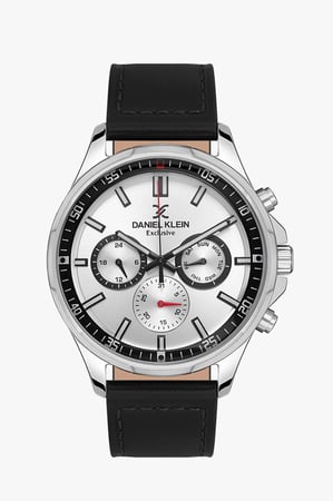 ساعه ماركة دانيال كلاين رجاليه DK13544 جلد اسود مينا ابيض