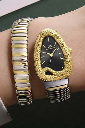 ساعة نسائيه ماركه جوفاني اكسينج JX152 لونين بميناء اسود فاخر