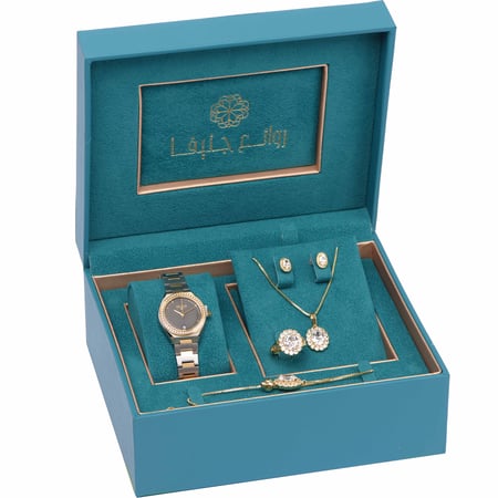 طقم نسائي فاخر ماركة فورايفر FE-5-293 لونين رصاصي