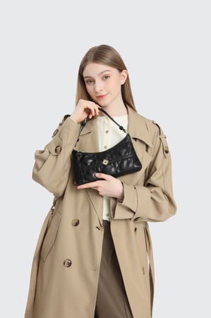 شنطة جلد نسائية اختيارك الأمثل VE033 BLACK