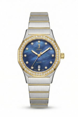 ساعه نسائية ماركة جوينر JO14343 لونين مينا ازرق
