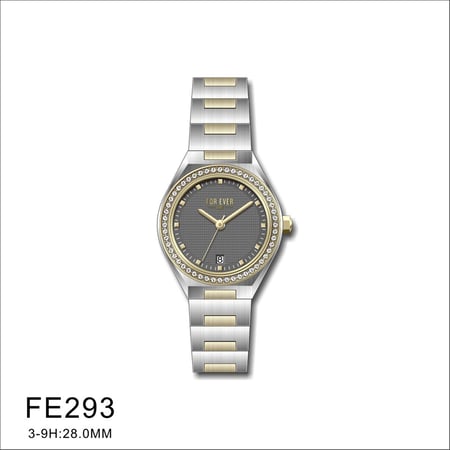 طقم نسائي فاخر ماركة فورايفر FE-5-293 لونين رصاصي