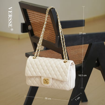 شنطة جلد نسائية اختيارك الأمثل WHITE VE041