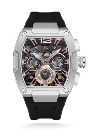 ساعة Jovani Exchange JX3035 اسود مينا اسود ايطار فضي