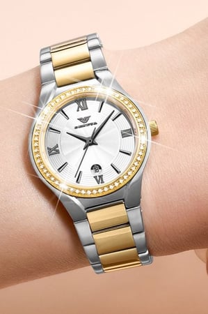 ساعة نسائية ماركة جنيفا GV018 لونين