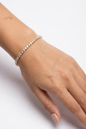 اسوارة نسائية من روائع جنيفا WY-1 تنس ذهبي