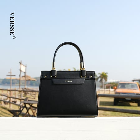 شنطة جلد نسائية اختيارك الأمثل BLACK VE040