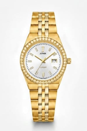 ساعه نسائية ماركة جوينر JO14382 ذهبي مينا ابيض