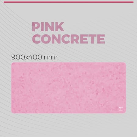 Tecsh Mouse Pad - Pink Concrete 2XL