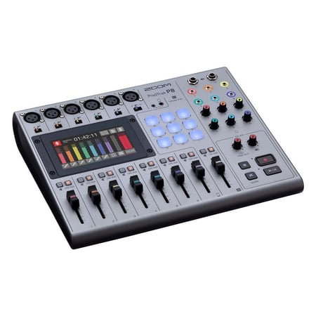 Zoom PodTrak P8 Podcast Recorder, USB Audio Interface