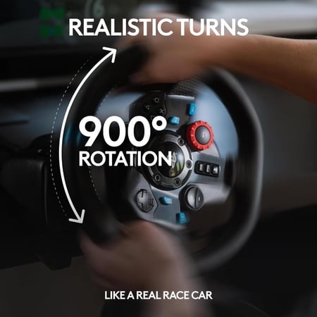 عجلة قيادة للالعاب مع الدواسات Logitech G29 Driving Force Racing Wheel