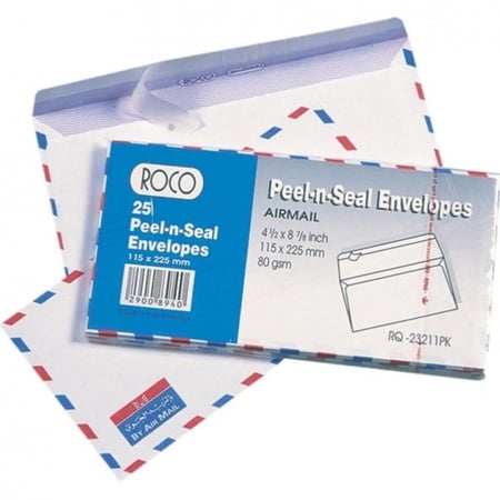 ظروف رسائل أظراف ملونه ازرق واحمر شد 25 ظرف