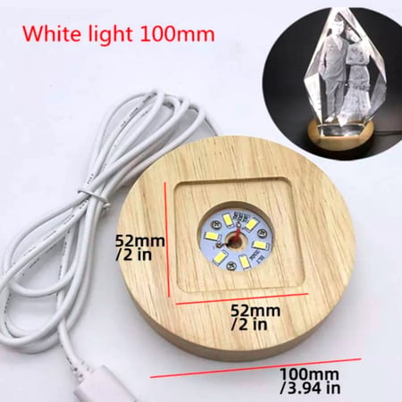 قاعده خشبيه20سم مع اضائه لد 180 W خط 220 V