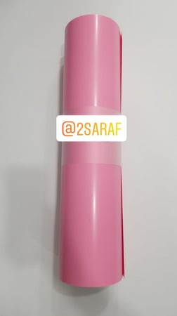 فينيل حراري اقمشه صناعه كوريه العرض100cmx50cmالطول اللون زهري فاتح