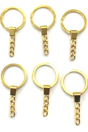 حلقات ميداليات ذهبي مع سلسال 6حبه