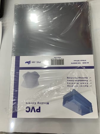 بلاستيك شفاف  لتجليد المذكرات ١٠٠ ورقه A4200 ميكر