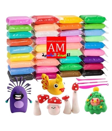 صلصال فوم ٣٦ لون. متعدد الاستخدامات