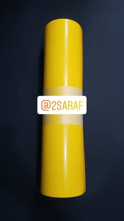 فينيل حراري اقمشه صناعه كوريه العرض100cmx50cmالطول اللون اصفر