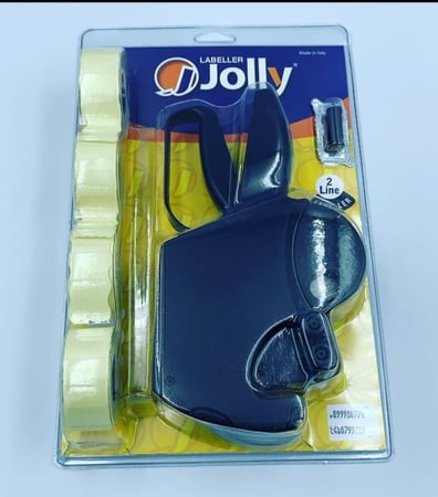 مكينه تسعيره خطين مع اسبير حبر وعدد 4 لفات استرات تسعير  من شركه جولي الصناعه ايطالي