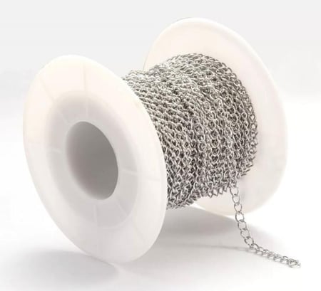 سلسال فضي رول 10 متر