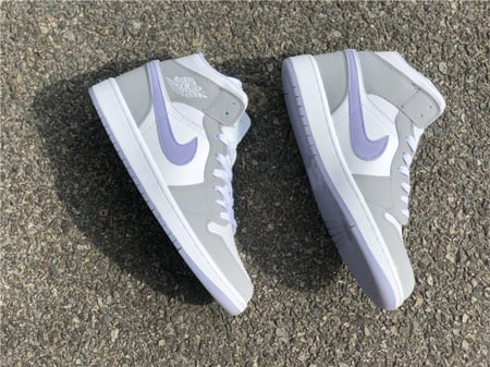 Air Jordan 1 Mid Aluminium Wolf Grey