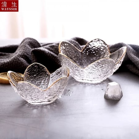 زبديه زجاج بشكل ورده