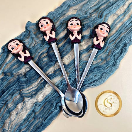 ملاعق حلويات بشخصيه رمضانيه (4قطع)