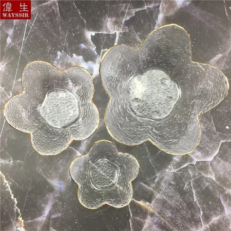 زبديه زجاج بشكل ورده