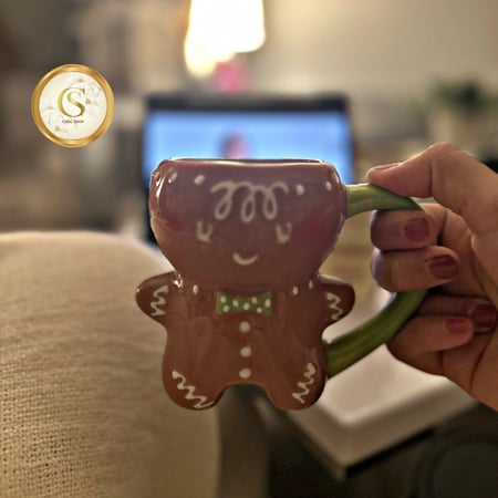 كوب بسكويت الزنجبيل الشتوي