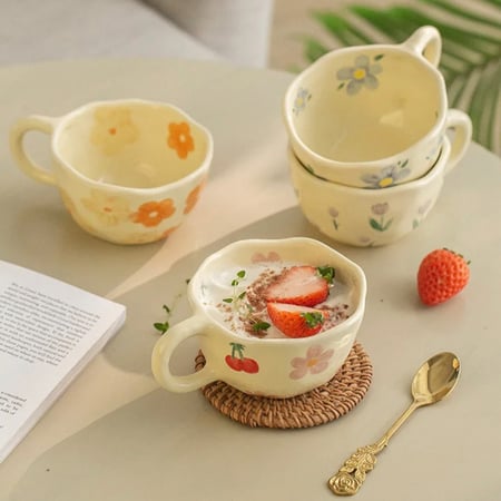 كوب فخار بطراز كوري