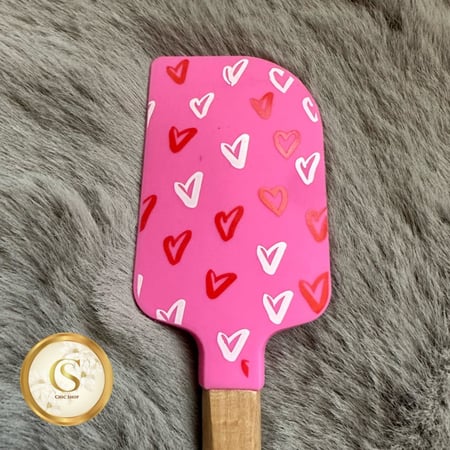 ملعقة سيلكون مع مسكه خشب