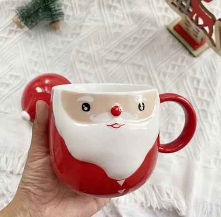 كوب الشتاء مع غطاء سيراميك (350مل)