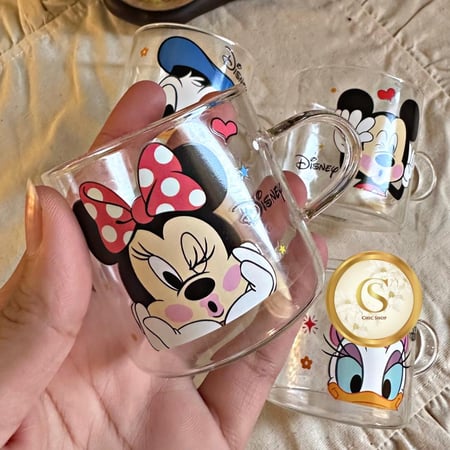 كوب زجاج بشخصيات ديزني