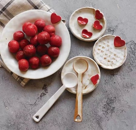 ملعقة سيراميك صناعة يدوية