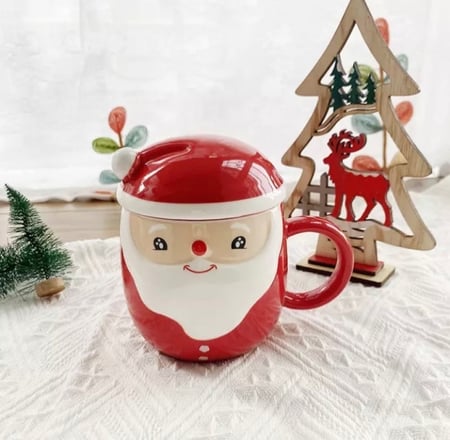 كوب الشتاء مع غطاء سيراميك (350مل)