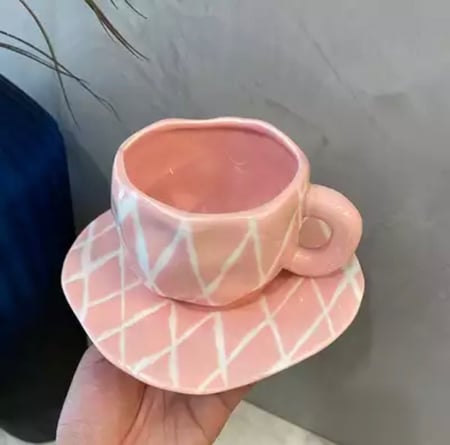 كوب سيراميك مخطط (300مل)