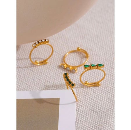 خاتم ذهبي مع زركون