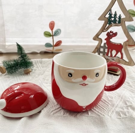 كوب الشتاء مع غطاء سيراميك (350مل)