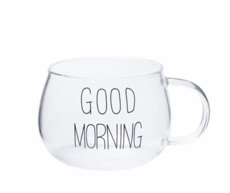 اكواب زجاج Good morning