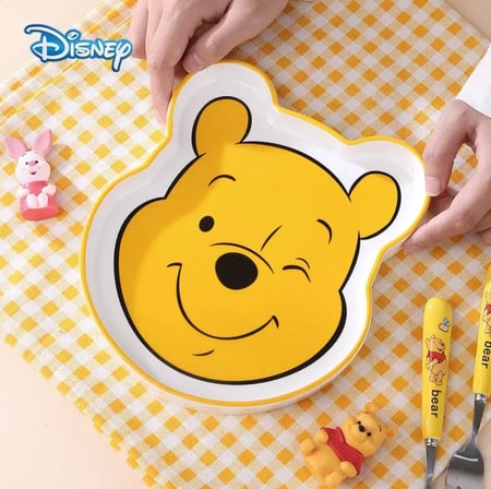 صحن بشكل الدب الاصفر