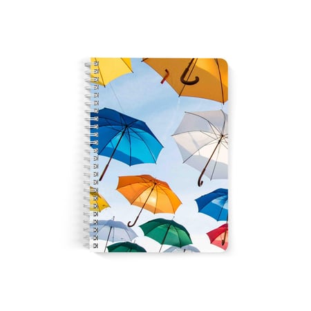 دفتر  سلك A5 ورق مسطر 60  ورقة